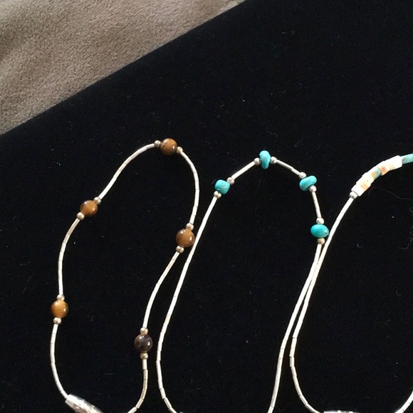 Mixed lot of Turquoise nugget and Stone Bracelets - Picture 3 of 6